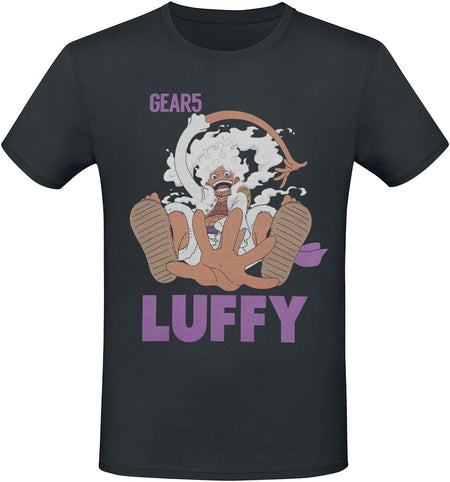 T-Shirt Manches courtes  de One Piece - Ruffy Gear 5 - S à XXL - pour Homme - noir - One Piece