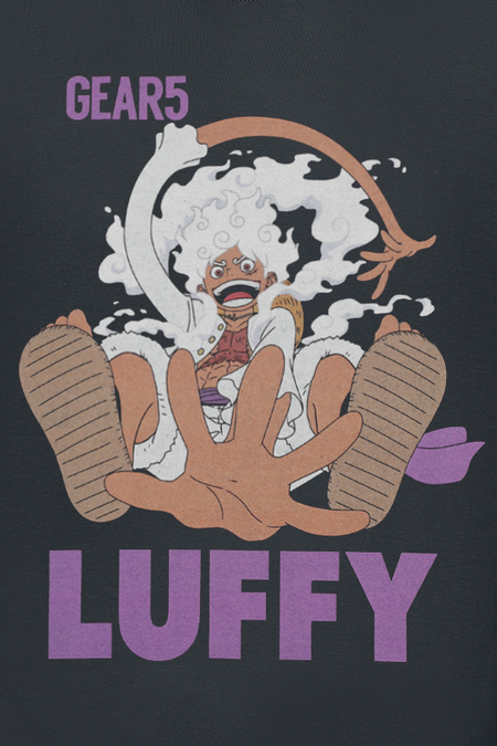 T-Shirt Manches courtes  de One Piece - Ruffy Gear 5 - S à XXL - pour Homme - noir - One Piece - View 2