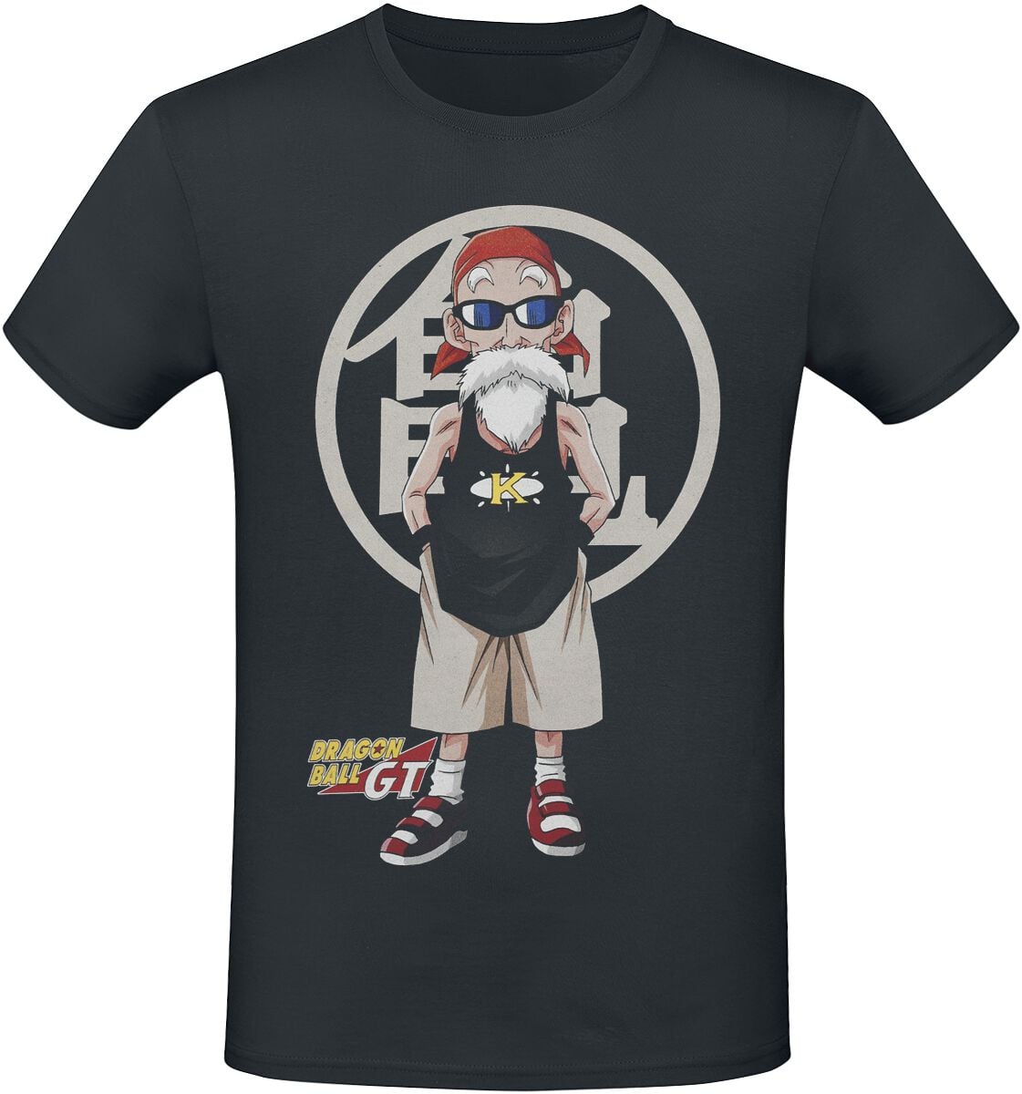 T-Shirt Manches courtes  de Dragon Ball - GT - Kamesennin - S à XXL - pour Homme - noir - Dragon Ball