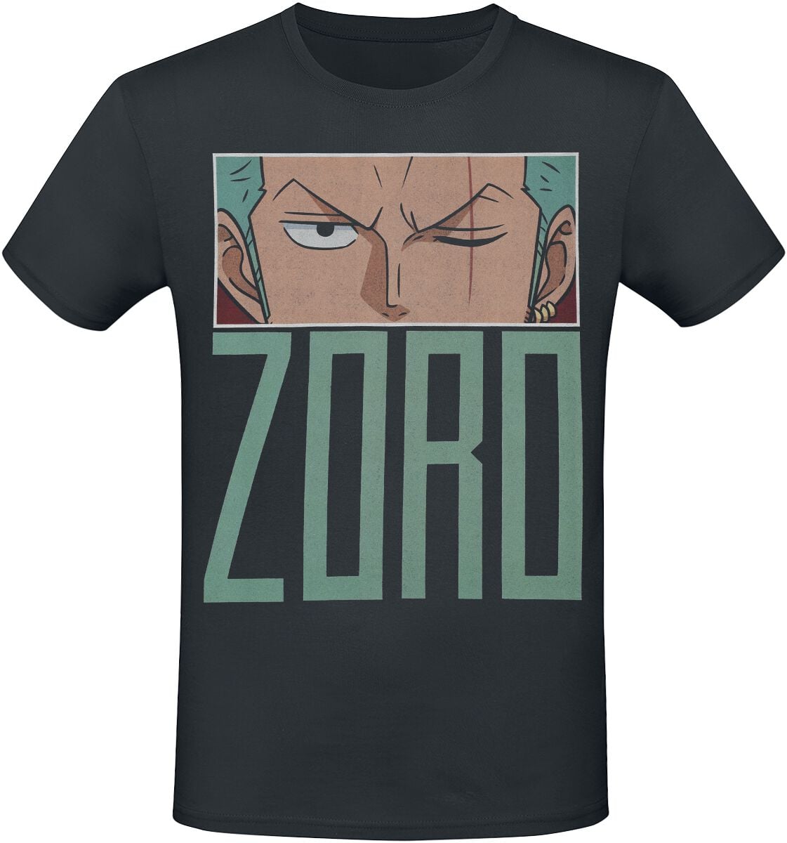 T-Shirt Manches courtes  de One Piece - Zoro - Eyes - S à XXL - pour Homme - noir - One Piece