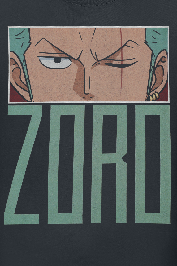 T-Shirt Manches courtes  de One Piece - Zoro - Eyes - S à XXL - pour Homme - noir - One Piece - View 2