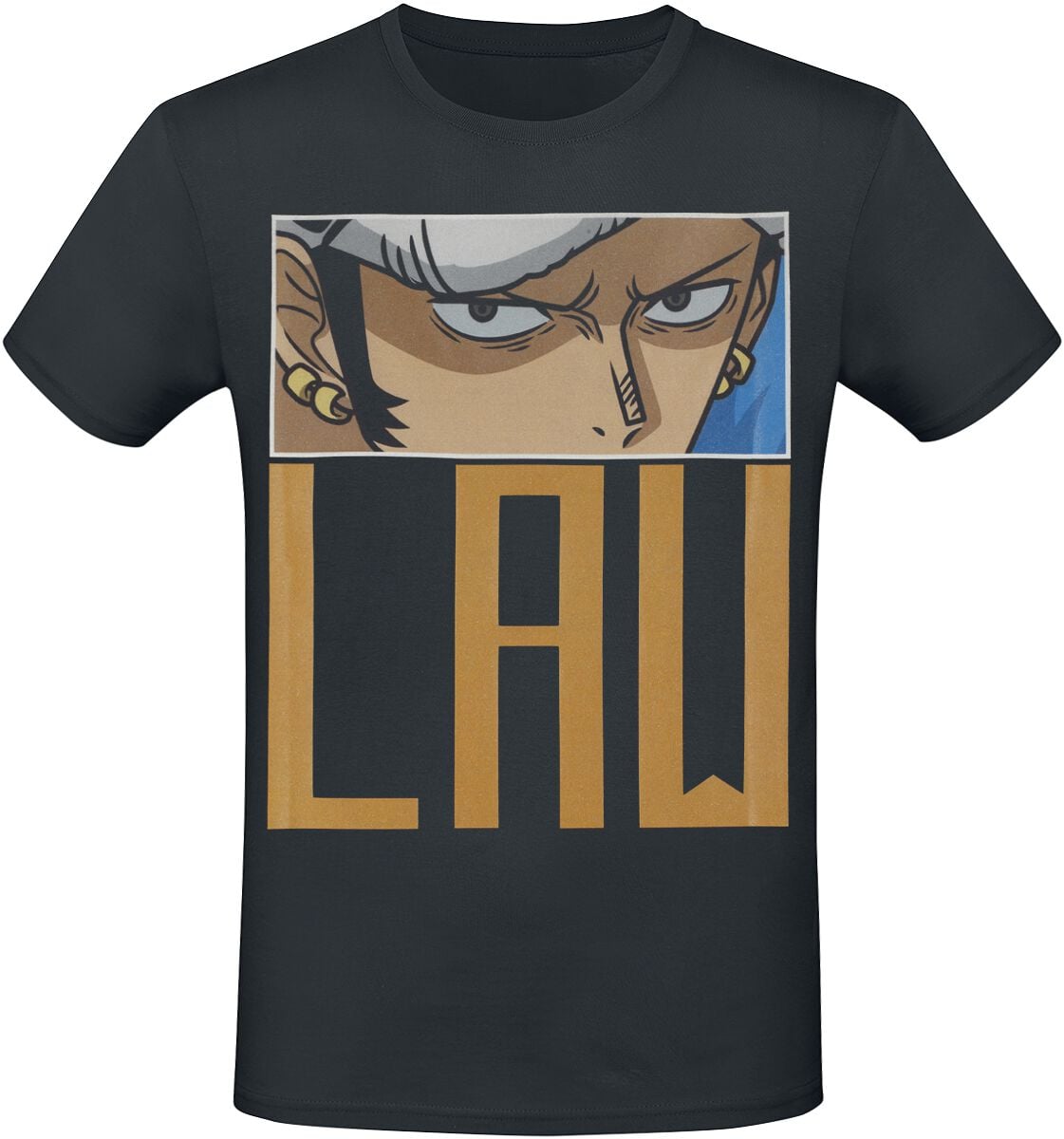 T-Shirt Manches courtes  de One Piece - Law - Eyes - S à XXL - pour Homme - noir - One Piece