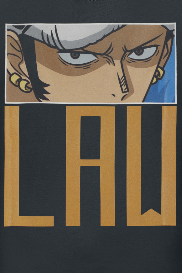 T-Shirt Manches courtes  de One Piece - Law - Eyes - S à XXL - pour Homme - noir - One Piece - View 2