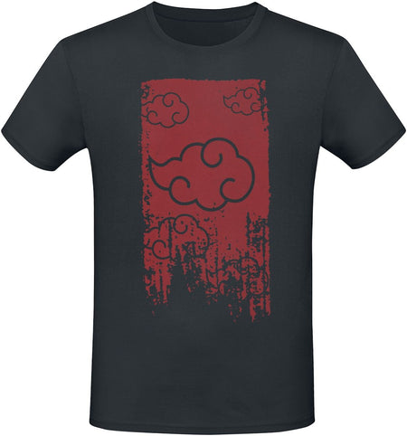 T-Shirt Manches courtes  de Naruto - Shippuden - Akatsuki - S à XXL - pour Homme - noir - Naruto