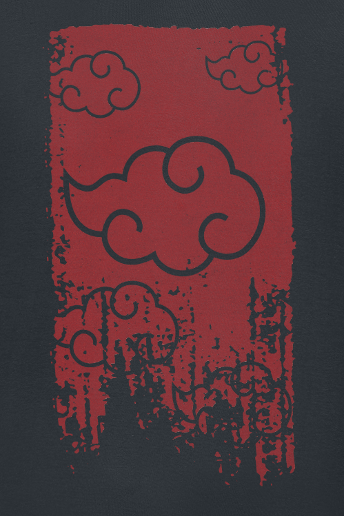 T-Shirt Manches courtes  de Naruto - Shippuden - Akatsuki - S à XXL - pour Homme - noir - Naruto - View 2