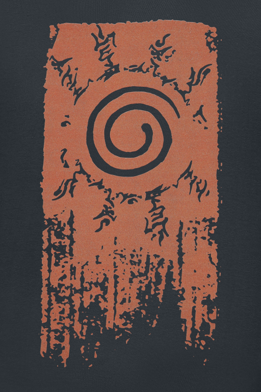 T-Shirt Manches courtes  de Naruto - Naruto Shippuden - Symbole Konoha - S à XXL - pour Homme - noir - Naruto - View 2