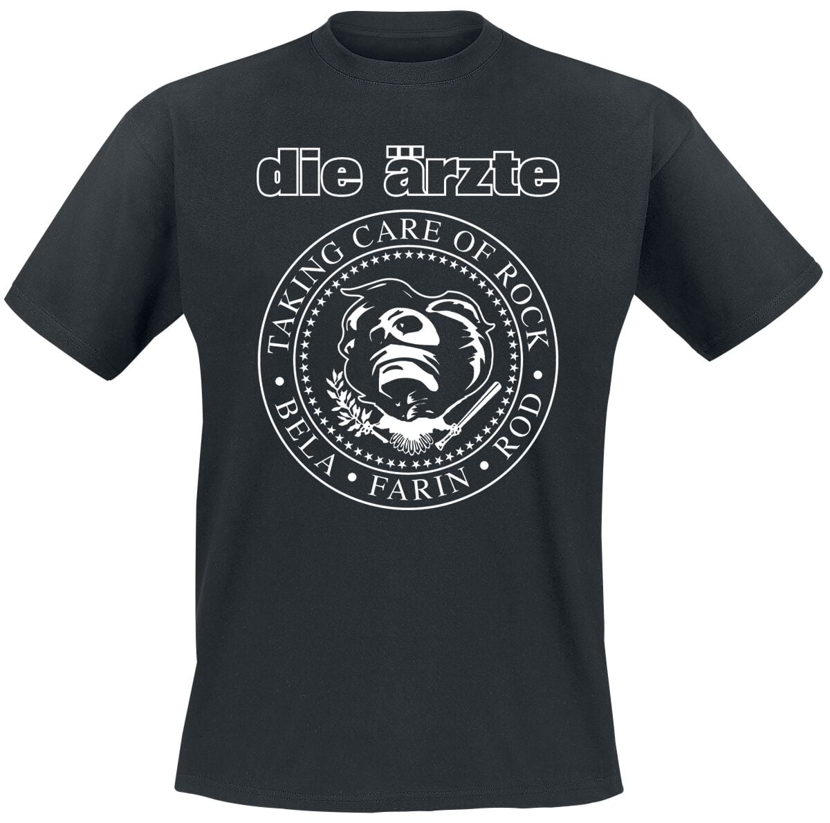 T-Shirt Manches courtes  de Die Ärzte - Taking Care Of Rock - S à 3XL - pour Homme - noir - Die Ärzte