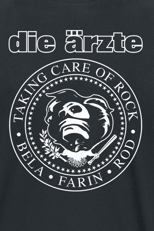 T-Shirt Manches courtes  de Die Ärzte - Taking Care Of Rock - S à 3XL - pour Homme - noir - Die Ärzte - View 2