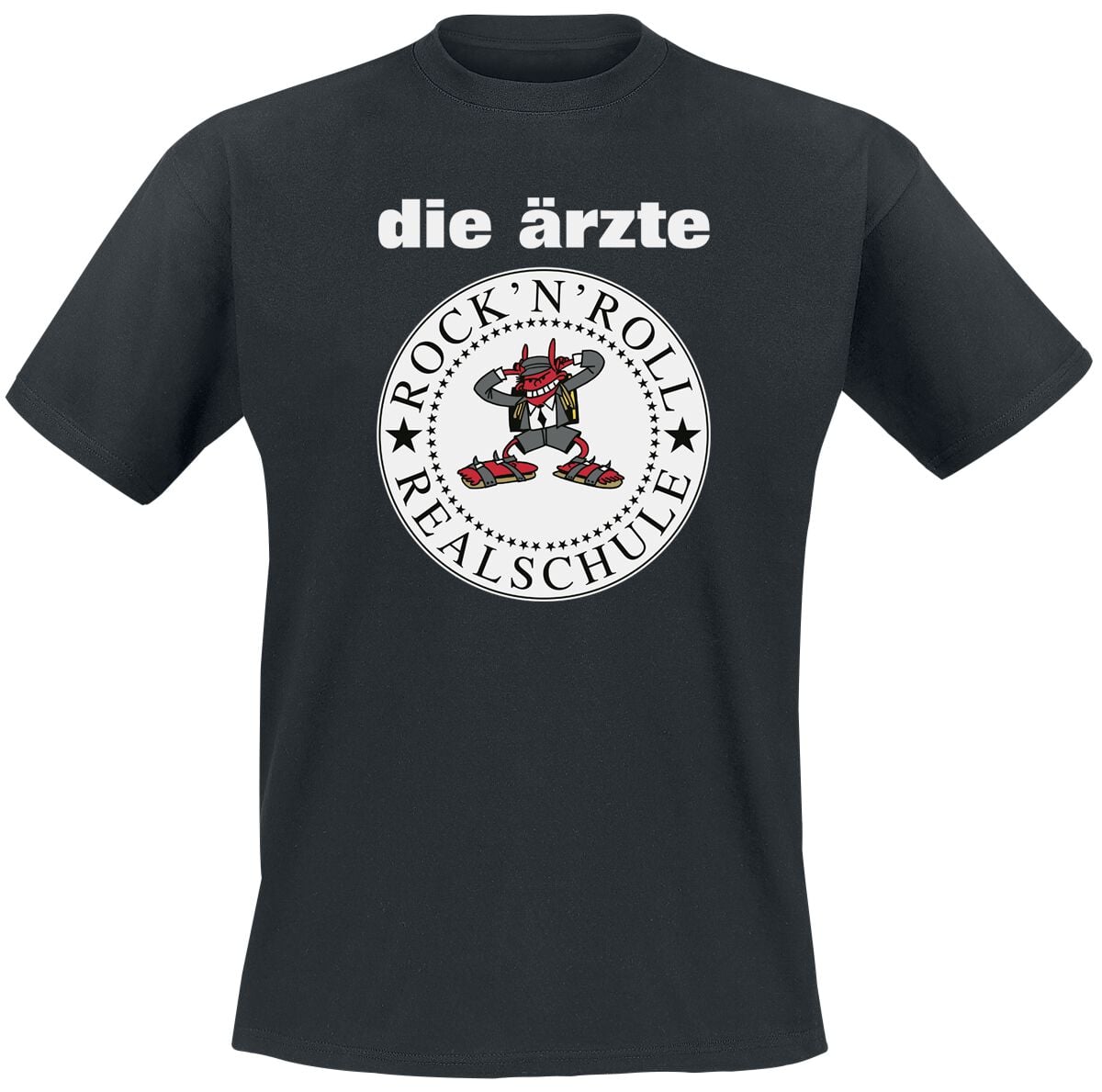 T-Shirt Manches courtes  de Die Ärzte - R'n'R Realschule - S à 3XL - pour Homme - noir - Die Ärzte