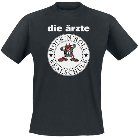T-Shirt Manches courtes  de Die Ärzte - R'n'R Realschule - S à 3XL - pour Homme - noir - Die Ärzte