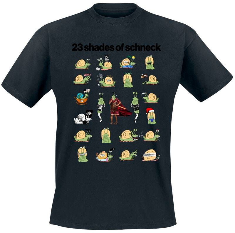T-Shirt Manches courtes  de Die Ärzte - 23 Shades Of Schneck - S à 3XL - pour Homme - noir - Die Ärzte