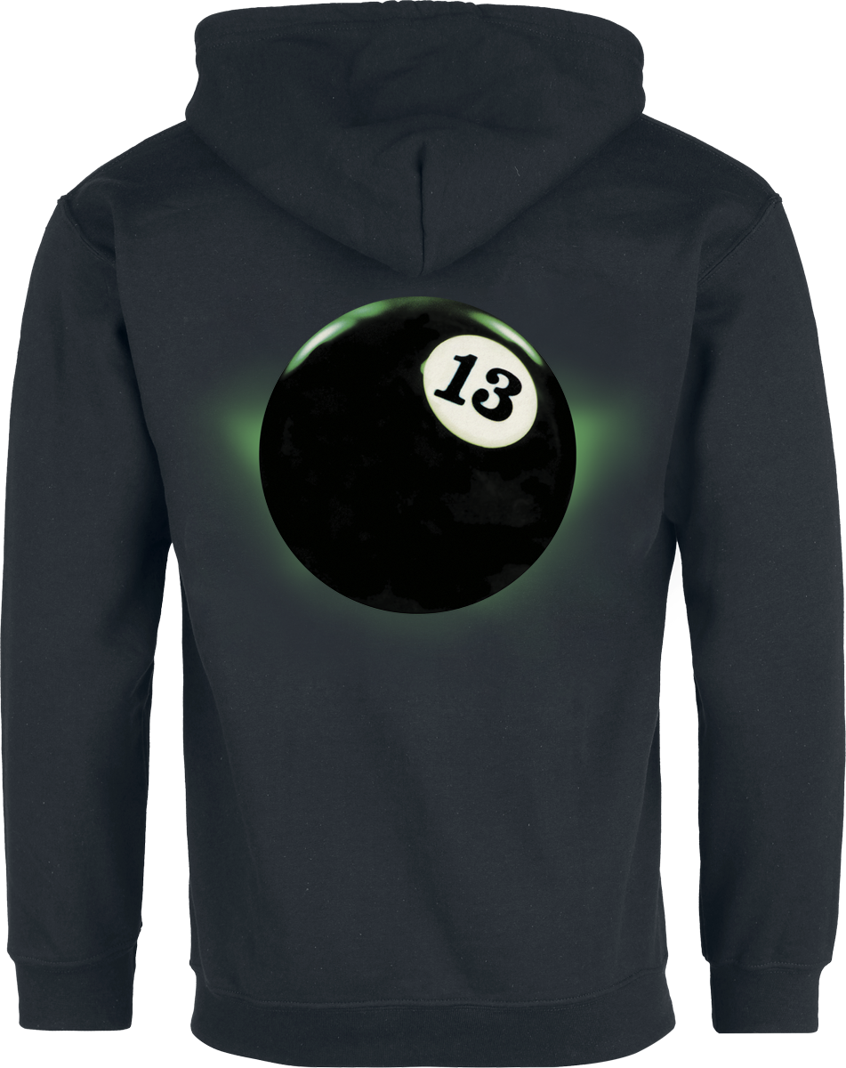 Sweat-shirt zippé à capuche  de Die Ärzte - 13 - S à 3XL - pour Homme - noir - Die Ärzte - View 2