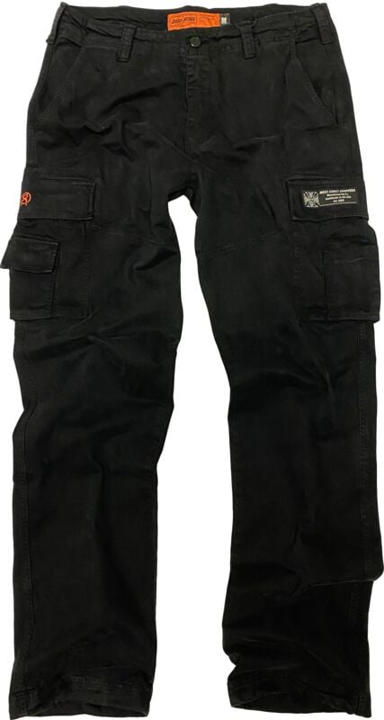 Pantalon Cargo  de West Coast Choppers - WCC - M-65 CARGO PANTS - Vintage black - M à 3XL - pour Homme - noir - West Coast Choppers