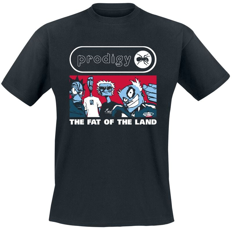 T-Shirt Manches courtes  de The Prodigy - The Fat Of The Land - S à 5XL - pour Homme - noir - The Prodigy