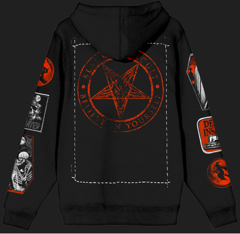 Sweat-shirt zippé à capuche  de Blackcraft Cult - DIY Halloween Zip-Up Hoodie - S à 5XL - pour Homme - noir - Blackcraft Cult - View 2