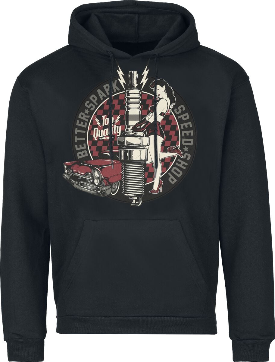 Sweat-shirt à capuche  de Gasoline Bandit - Better Spark - M à 4XL - pour Homme - noir - Gasoline Bandit