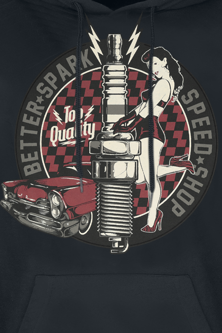 Sweat-shirt à capuche  de Gasoline Bandit - Better Spark - M à 4XL - pour Homme - noir - Gasoline Bandit - View 2