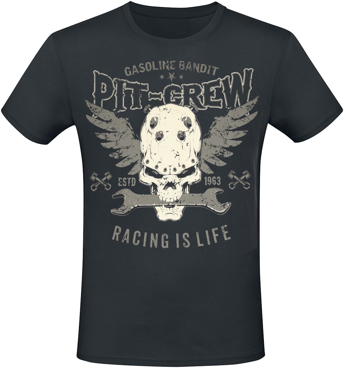 T-Shirt Manches courtes  de Gasoline Bandit - Pit Crew - S à 4XL - pour Homme - noir - Gasoline Bandit