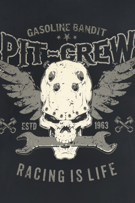 T-Shirt Manches courtes  de Gasoline Bandit - Pit Crew - S à 4XL - pour Homme - noir - Gasoline Bandit - View 2