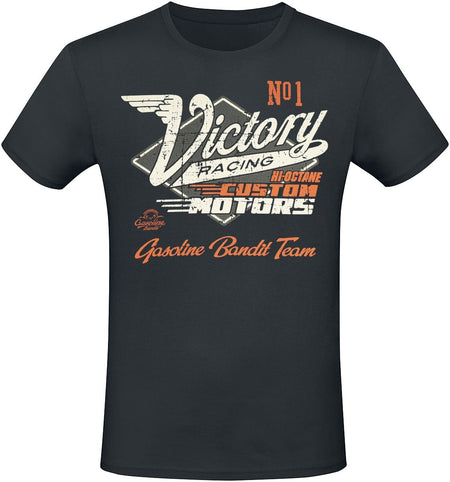 T-Shirt Manches courtes  de Gasoline Bandit - Victory Racing - S à 4XL - pour Homme - noir - Gasoline Bandit
