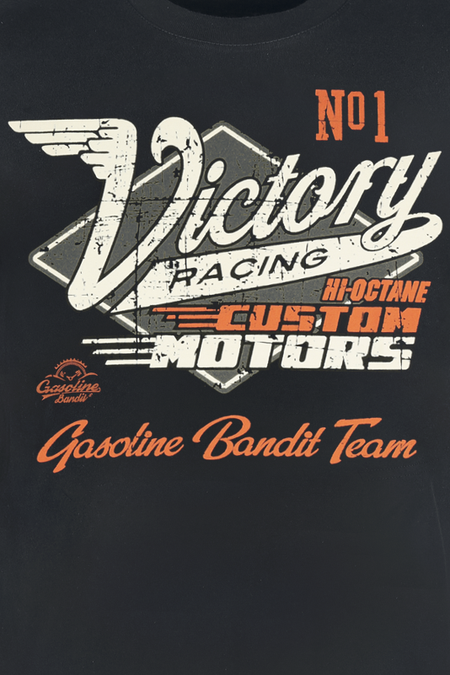 T-Shirt Manches courtes  de Gasoline Bandit - Victory Racing - S à 4XL - pour Homme - noir - Gasoline Bandit - View 2