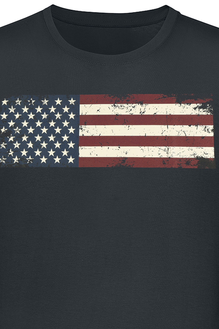 T-Shirt Manches courtes  de Gasoline Bandit - Stars And Stripes - S à 4XL - pour Homme - noir - Gasoline Bandit - View 2