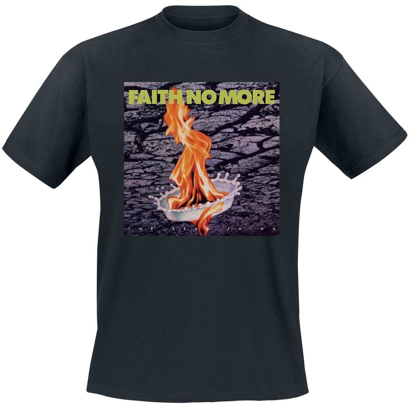 T-Shirt Manches courtes  de Faith No More - The real thing - S à 5XL - pour Homme - noir - Faith No More