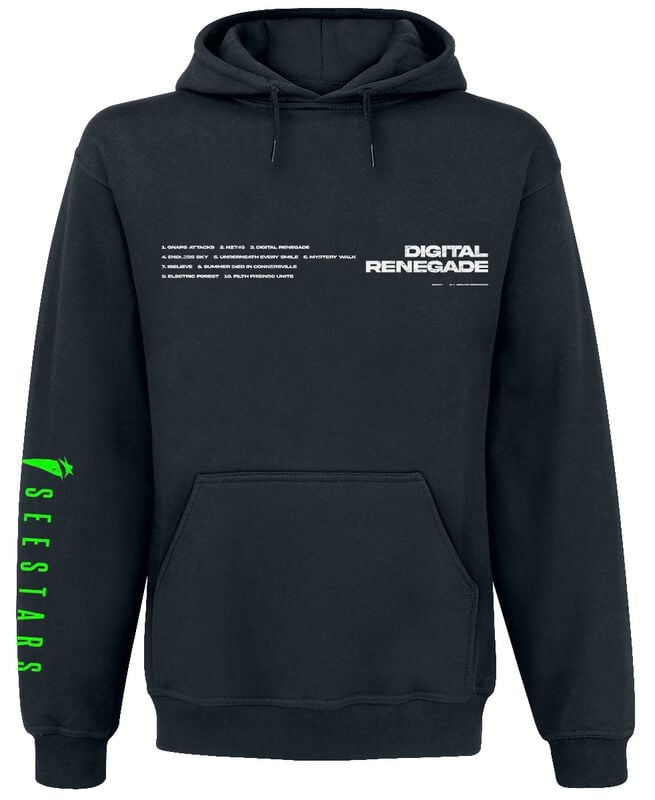 Sweat-shirt à capuche  de I See Stars - Digital Renegade - S à 5XL - pour Homme - noir - I See Stars