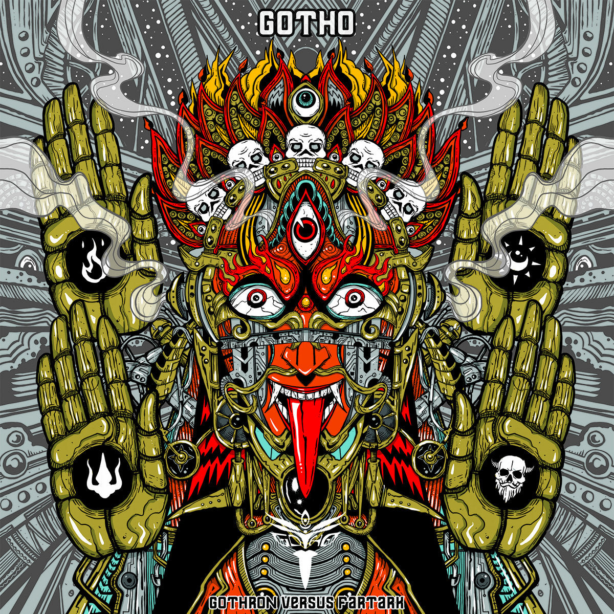Gotho Versus Fartark/180g Smoke Red and Black Vinyl - Front Cover