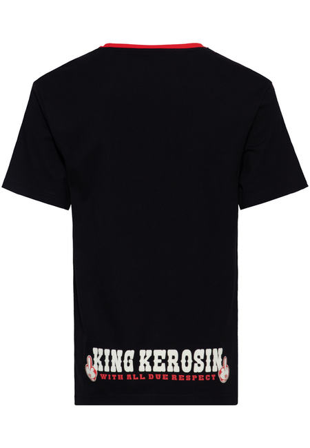 T-Shirt Manches courtes  de King Kerosin - Never Fuck A Fucker - S à 5XL - pour Homme - noir - King Kerosin - View 2