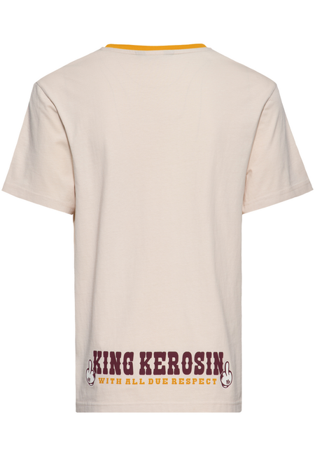 T-Shirt Manches courtes  de King Kerosin - Sex, Drugs & Rock’n’Roll - S à 5XL - pour Homme - beige - King Kerosin - View 2