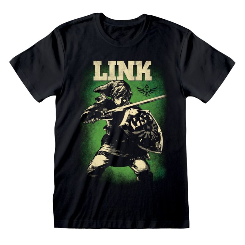 T-Shirt Manches courtes Gaming de The Legend Of Zelda - Hero Of Hyrule - S à XXL - pour Unisexe - noir - The Legend Of Zelda