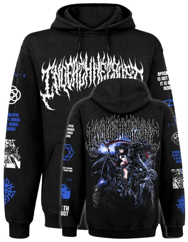 Sweat-shirt à capuche  de In Death We Trust - Sweat Unisexe InDeathWeTrust Apocalypse - S à 3XL - pour Homme - noir - In Death We Trust