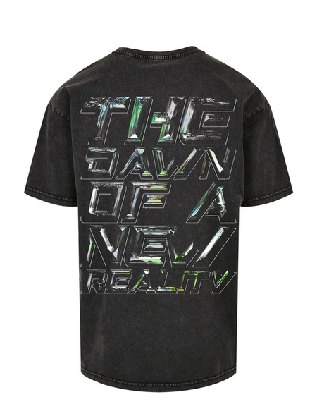 T-Shirt Oversize  de In Death We Trust - T-shirt Oversize Unisexe Anthracite InDeathWeTrust Neon Gen - S à 3XL - pour Homme - noir - In Death We Trust - View 2
