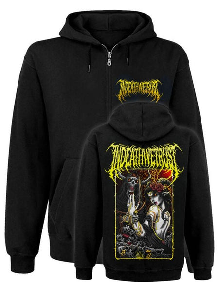 Sweat-shirt zippé à capuche  de In Death We Trust - Sweat Zip Unisexe InDeathWeTrust Eternal Death - S à 5XL - pour Homme - noir - In Death We Trust