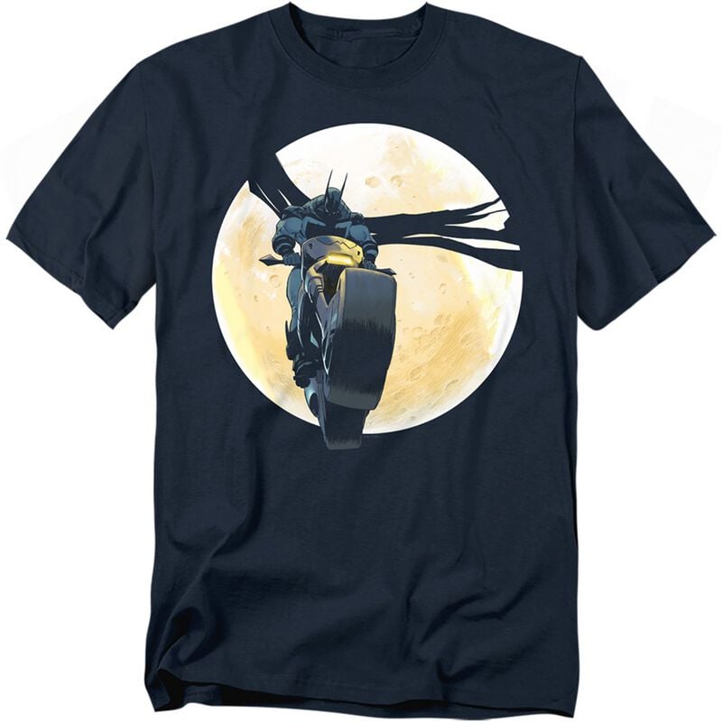 T-Shirt Manches courtes  de Batman - Batman Absolute Motorcycle Moon - M à 5XL - pour Homme - marine - Batman