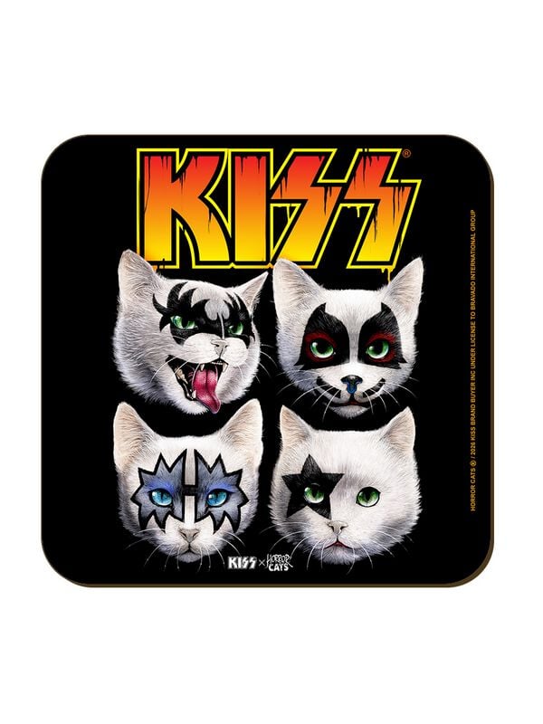 Sous-verres  de Kiss - Horror Cats Feline Four - pour Indifférent - Standard - Kiss