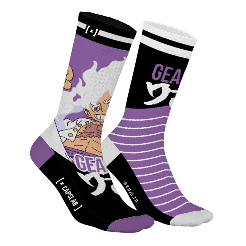 Chaussettes  de One Piece - CAPSLAB - Gear 5 - EU39-42 à EU 43-46 - pour Unisexe - multicolore - One Piece