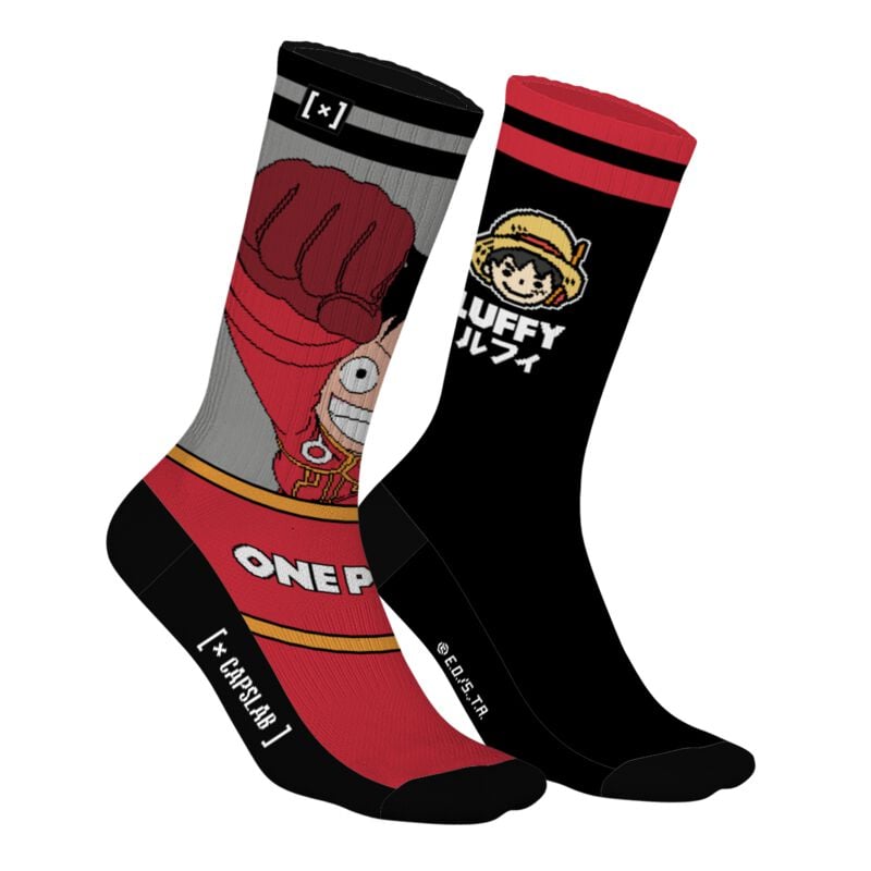 Chaussettes  de One Piece - Capslab - Ruffy - EU39-42 à EU 43-46 - pour Unisexe - multicolore - One Piece