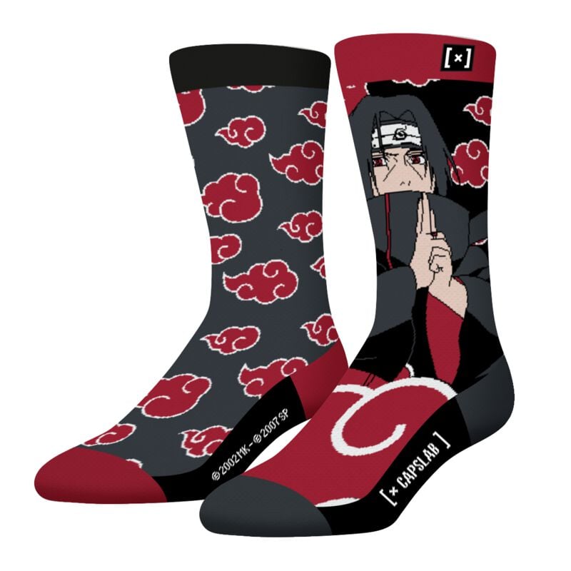 Chaussettes  de Naruto - Capslab - Itachi - EU39-42 à EU 43-46 - pour Unisexe - multicolore - Naruto