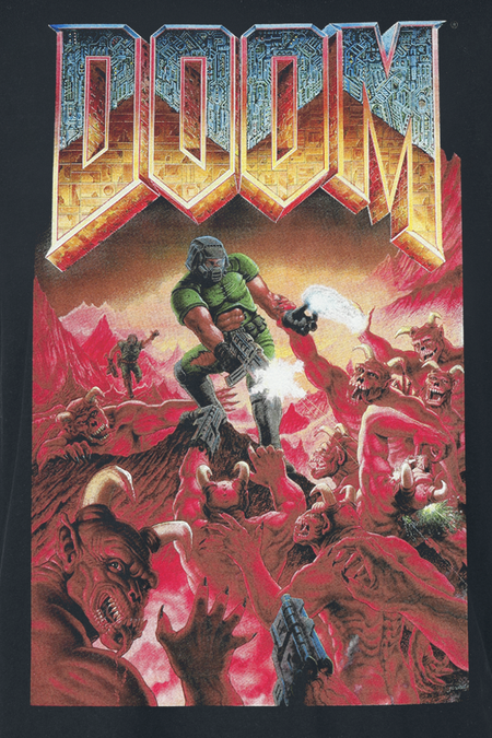 T-Shirt Manches courtes Gaming de Doom - Classic Boxart - Heavyweight - S à XXL - pour Homme - noir - Doom - View 2