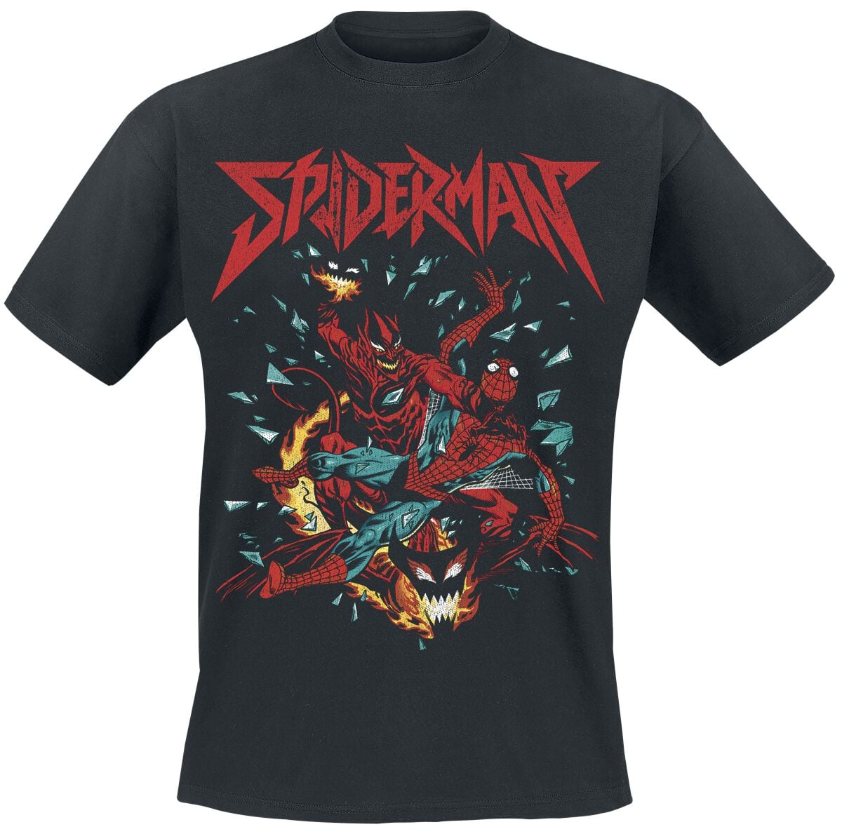 T-Shirt Manches courtes Disney de Spider-Man - Spider-Man Green Goblin - S à XXL - pour Homme - noir - Spider-Man