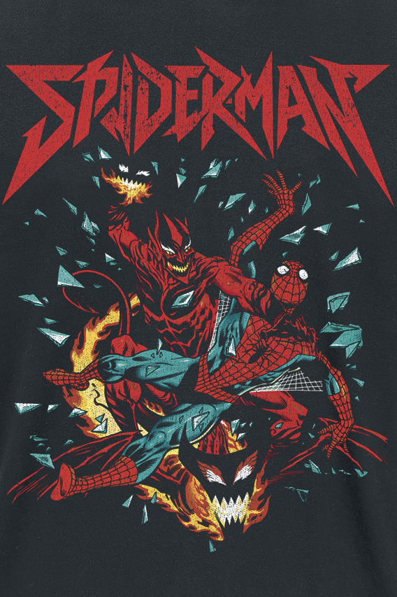 T-Shirt Manches courtes Disney de Spider-Man - Spider-Man Green Goblin - S à XXL - pour Homme - noir - Spider-Man - View 2