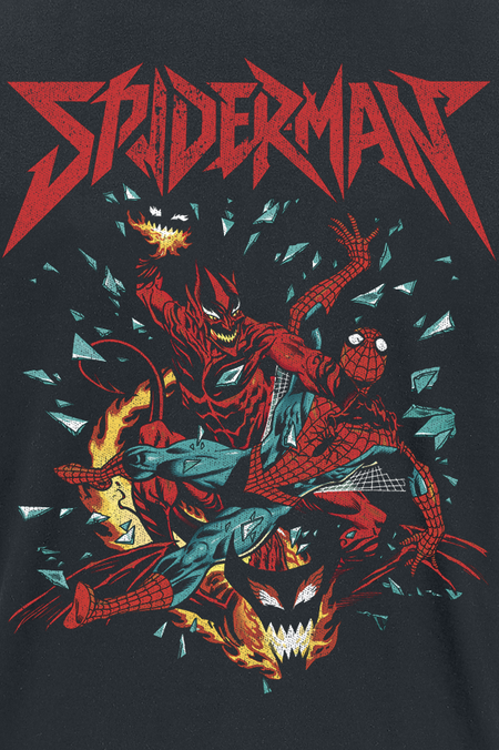T-Shirt Manches courtes Disney de Spider-Man - Spider-Man Green Goblin - S à XXL - pour Homme - noir - Spider-Man - View 2