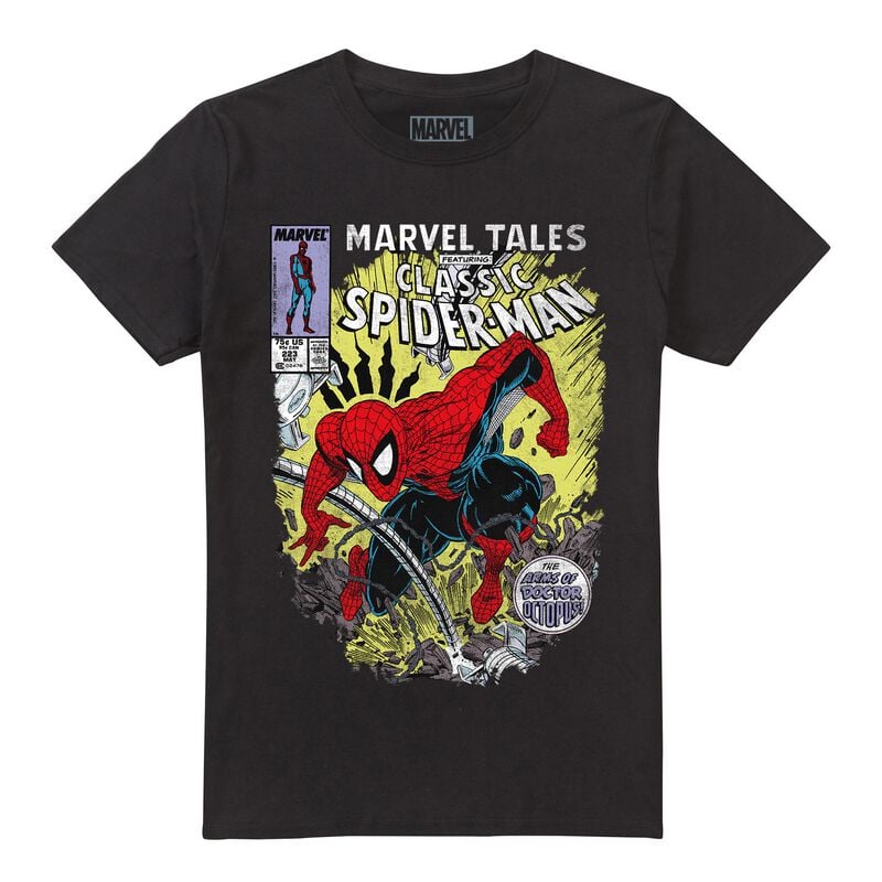 T-Shirt Manches courtes Disney de Spider-Man - Comic Battle - S à 5XL - pour Unisexe - noir - Spider-Man