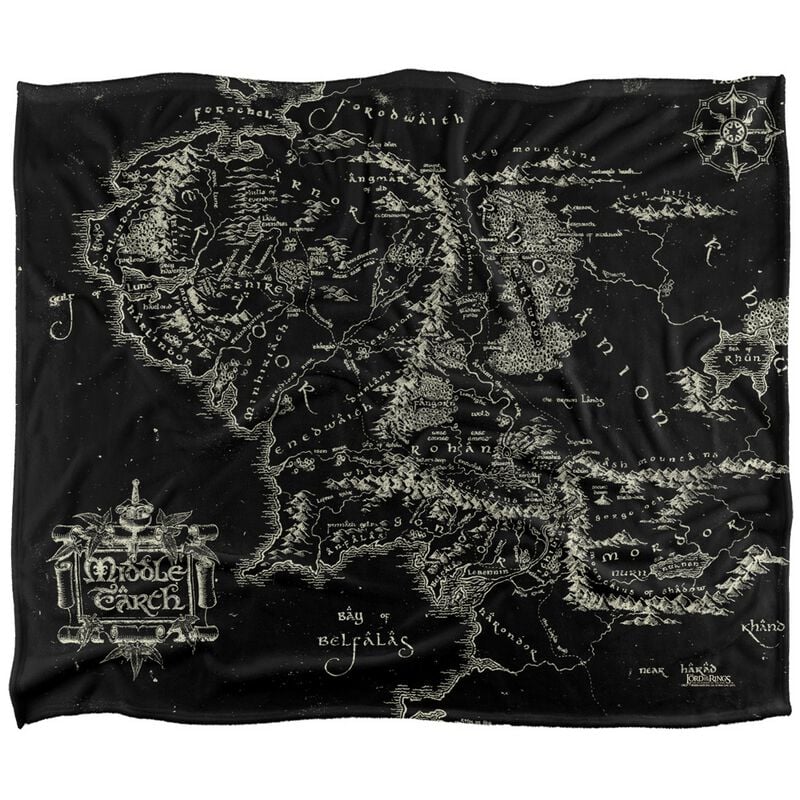Couverture  de Le Seigneur Des Anneaux - Carte De La Terre Du Milieu - pour Indifférent - multicolore - Le Seigneur Des Anneaux