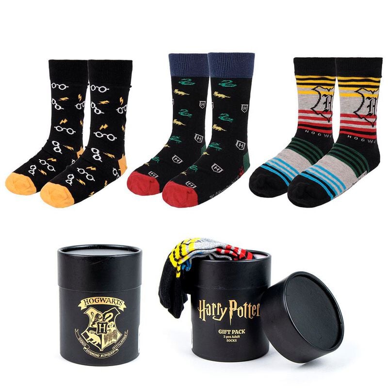 Chaussettes  de Harry Potter - Harry Potter (Lot de 3) - Standard - pour Unisexe - multicolore - Harry Potter