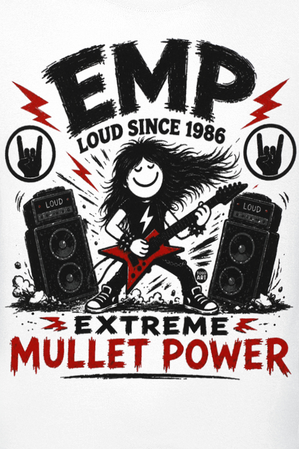 T-Shirt Manches courtes Fun de Todd Goldman - EMP: Extreme Muller Power - M à 3XL - pour Homme - blanc - Todd Goldman - View 2