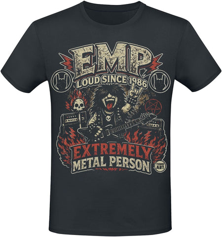 T-Shirt Manches courtes Fun de Todd Goldman - EMP: Extremely Metal Person - M à 3XL - pour Homme - noir - Todd Goldman
