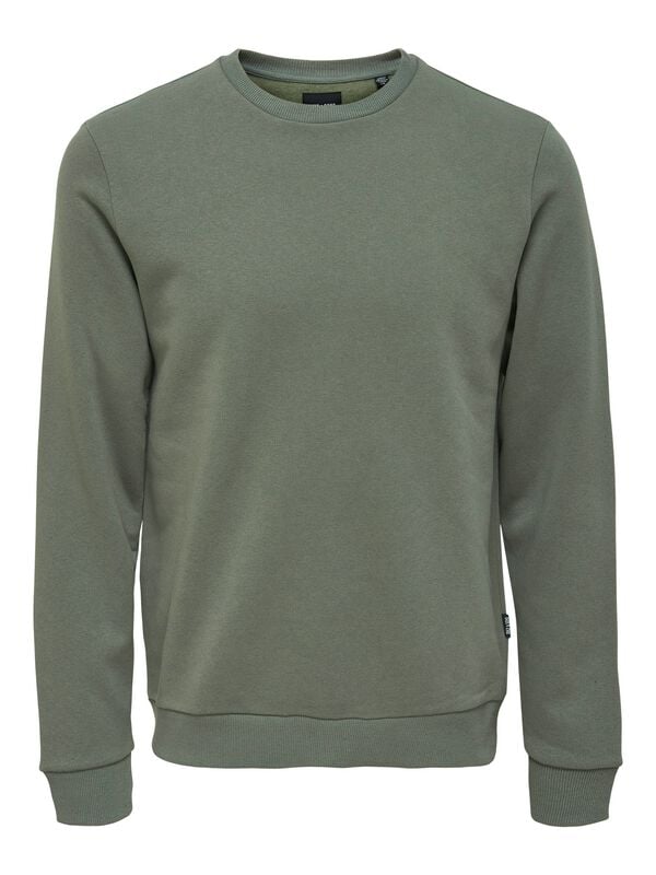 Sweat-shirt  de ONLY and SONS - ONSCERES CREW NECK NOOS - S à XXL - pour Homme - vert - ONLY and SONS